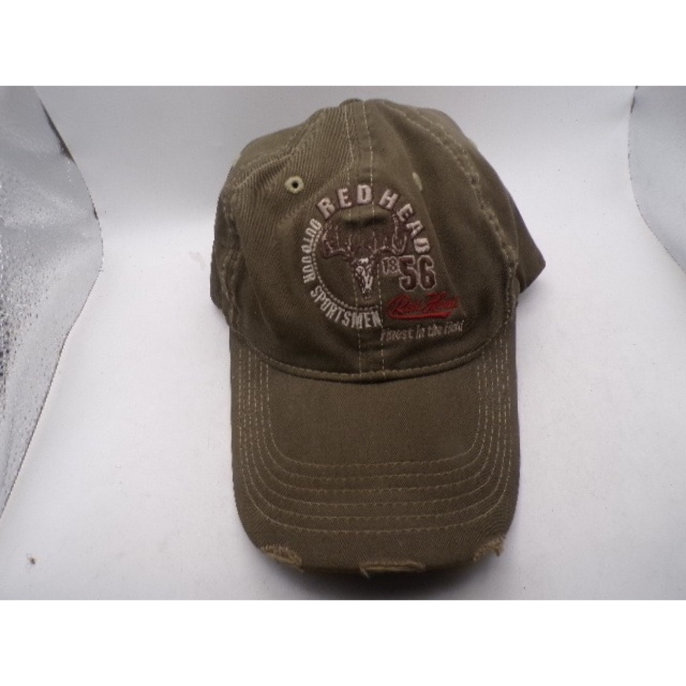 RedHead Outdoor Sportsmen 1856 Distressed Baseball Cap Olive Green Adjust Hat